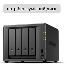 Сетевое хранилище Synology DS925+ 4 отсека, Ryzen V1500B, 4 ГБ DDR4 ECC Изображение