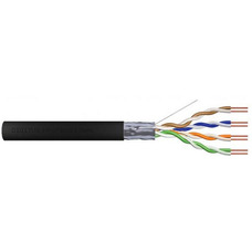 Мережевий кабель Digitus DK-1521-P-305-OD CAT 5e F-UTP, 305 м, чорний, зовнішній монтаж Зображення
