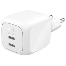 Сетевое зарядное устройство Belkin WCH019KQWH 50 Вт, 2xUSB-C, GaN, белый Изображение