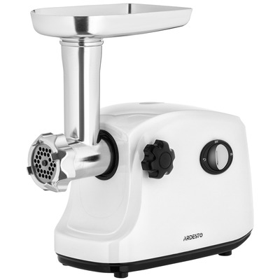 М’ясорубка Ardesto MGA-1735R, 1600 Вт, 1,6 кг/хв, 3 решітки, біла Зображення