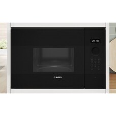 Мікрохвильова піч Bosch BFL524MB2 вбудована, 20 л, 800 Вт, сенсорне керування, чорна Зображення