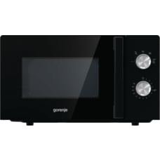 Микроволновая печь Gorenje MO17E1BH, 17 л, 700 Вт, механическое управление, черная Изображение