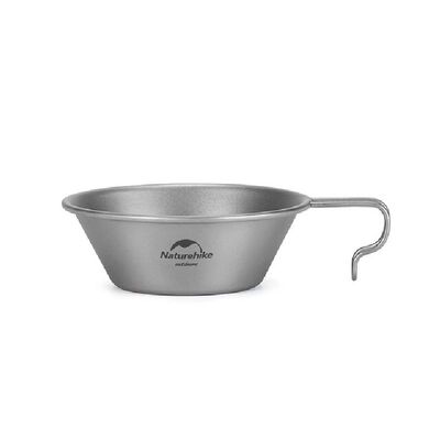 Миска титановая Naturehike NH21CJ010 300 мл, 54 г, с чехлом Изображение