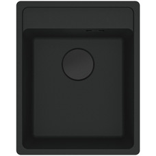 Кухонная мойка Franke MRG 610-37 TL, фрагранит, врезная, черный матовый, 370x400x200 мм Изображение