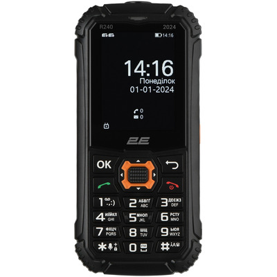 Мобильный телефон 2E R240 IP68 2 SIM 2.4″ TN-дисплей 32 МБ чёрный Изображение