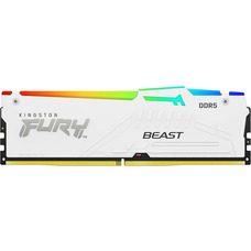 Модуль пам’яті Kingston FURY Beast DDR5 16GB 6000 МГц білий RGB, радіатор Зображення