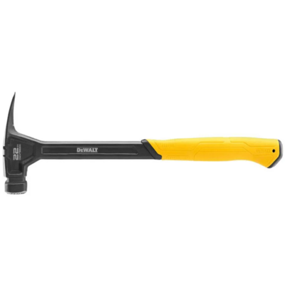 Молоток столярный DeWALT RIP-CLAW DWHT51005-0 624г, металлическая ручка с резиновым покрытием, фрезерованный боёк Изображение