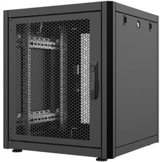 Монтажна шафа підлогова MIRSAN GTN 20U 600x600 чорна, перфоровані двері Зображення