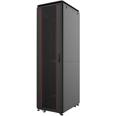 Напольный монтажный шкаф MIRSAN MR.GTV26U61DE.01 26U, 600x1000 мм, стеклянная дверь, черный Изображение
