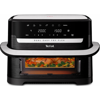 Мультипечь Tefal Dual Easy Fry Flex EY9228E0, 9 л, 2700 Вт, чёрная Изображение