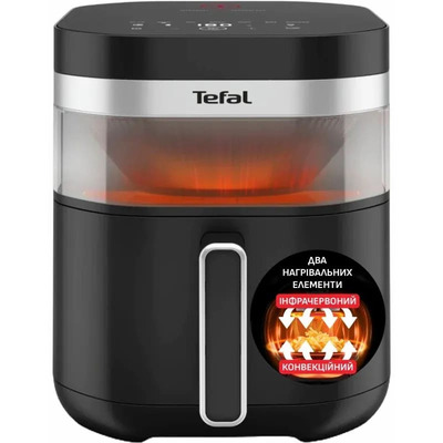 Мультипіч Tefal Easy Fry Infrared EY8328E0, 7 л, 1850 Вт, чорна Зображення