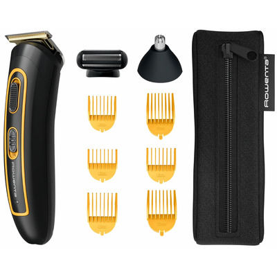 Мультитример Rowenta Sport Collection TN9113F0, титан, 10-в-1, 120 хв, чорний з жовтим Зображення