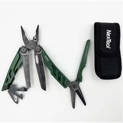 Мультитул NexTool Flagship Pro зелений, 16 функцій, нержавіюча сталь Зображення