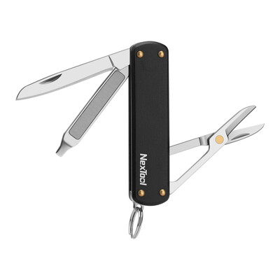Мультитул NexTool Mini Pocket Knife черный, 5 функций, сталь 420J2, алюминиевый корпус Изображение