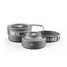 Набор посуды Naturehike CNK2450CF010 алюминиевый 3 в 1 для 2-4 человек Изображение