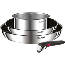 Набор посуды Tefal Ingenio Cook Eat 4 предмета, нержавеющая сталь, антипригарное покрытие Изображение