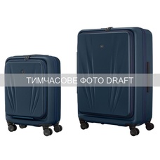 Набір валіз Wenger Skyon Hardside S+L, полікарбонат, TSA, 4 колеса, темно-синій Зображення