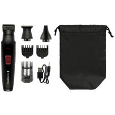 Набор для стрижки Remington Graphite Series Multi-grooming Kit G12, 6 насадок, аккумулятор, графитовое покрытие, черный Изображение