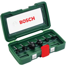 Набір фрез Bosch Professional Expert for Wood 6 шт для дерева, хвостовик 6 мм, карбід вольфраму Зображення