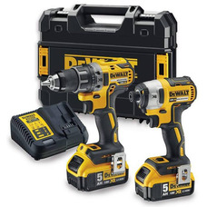 Набір інструментів DeWALT DCK268P2T дриль-шурупокрут DCD791 ударний шурупокрут DCF887 XR 18В, 2x5.0А·год, кейс Зображення