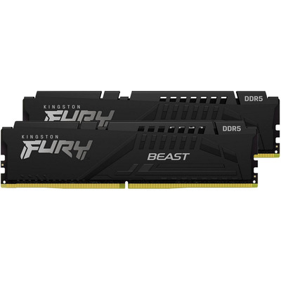 Набір оперативної пам'яті Kingston FURY Beast DDR5 64GB (2x32GB) 6000 МГц радіатор Зображення