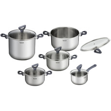 Набор посуды Tefal Daily Cook G712SA55, 10 предметов, нержавеющая сталь Изображение