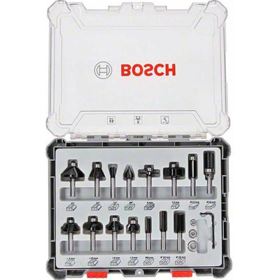 Набор фрез Bosch Professional 8 мм 15 штук в кейсе Изображение