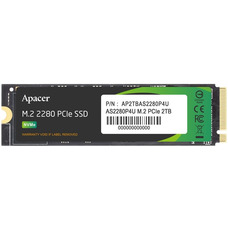 Накопичувач SSD Apacer AS2280P4U 2TB M.2 PCIe Gen3 x4 3500/3000 МБ/с Зображення