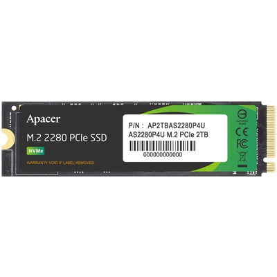 Накопичувач SSD Apacer AS2280P4U 2TB M.2 PCIe Gen3 x4 3500/3000 МБ/с Зображення