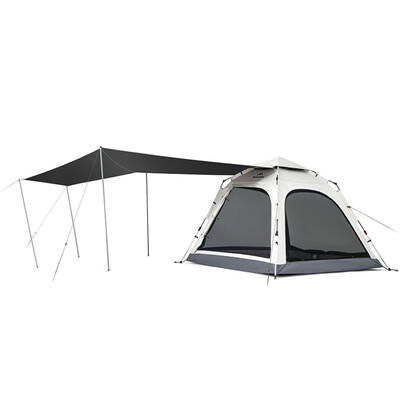 Намет чотиримісний із тентом автоматичний Naturehike Ango CNK2550WS010 сірий, 240x240x175 см Зображення