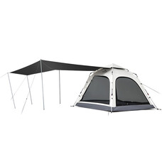 Намет тримісний Naturehike Ango CNK2550WS010 L автоматичний сірий з тентом Зображення