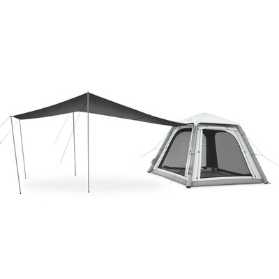 Намет Naturehike Ango CNK2550WS017 автоматичний надувний з тентом, сірий 4-місний Зображення