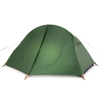 Намет Naturehike NH18A095-D надлегкий 1-місний 210T темно-зелений Зображення