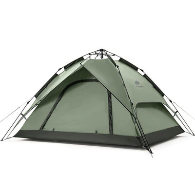 Палатка Naturehike NH21ZP008 автоматическая 4-местная, оливковая Изображение
