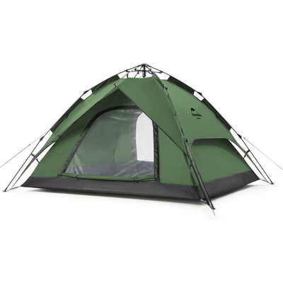 Палатка Naturehike NH21ZP008 4-местная автоматическая темно-зеленая Изображение