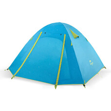 Намет тримісний Naturehike P-Series NH18Z033-P 210T/65D, блакитний Зображення