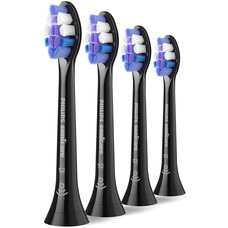 Насадки для електричної щітки Philips HX6054/88 Sensitive, 4 шт, чорні, м’які Зображення