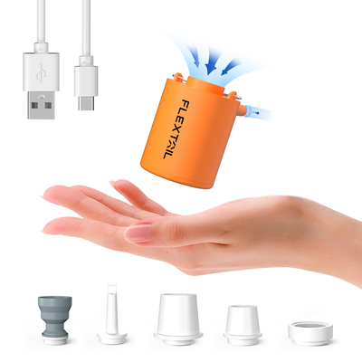 Насос акумуляторний Flextail Tiny Pump помаранчевий, 3.5 кПа, 180 л/хв, USB-C Зображення