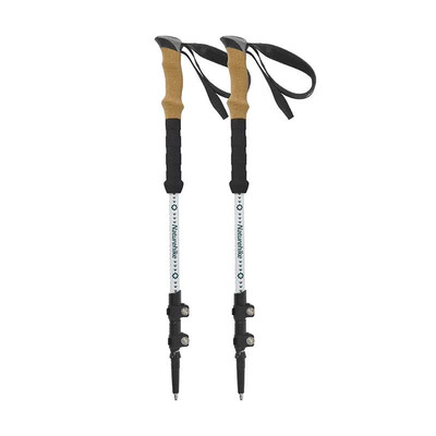 Трекинговые палки Naturehike 7075 CNH22DS002, 135 см, белые, 2 шт Изображение