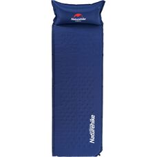 Коврик самонадувной Naturehike NH15Q002-D 25мм темно-синий с подушкой Изображение