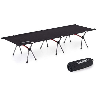 Раскладная кровать Naturehike NH19JJ006 ультралегкая черная Изображение