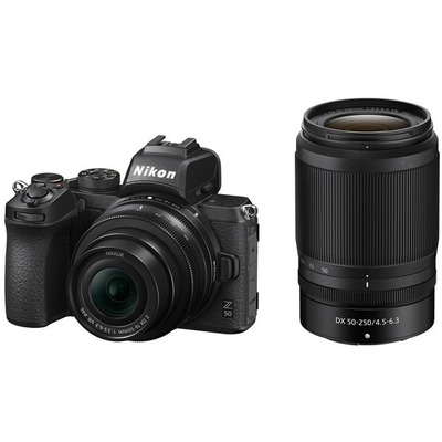 Цифровая камера Nikon Z50 с объективами 16-50 и 50-250 мм VR, 4K Изображение
