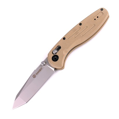 Нож складной Ganzo G701 с жёлтой рукоятью G10 и лезвием 440C Изображение