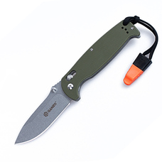 Складной нож Ganzo G7412-GR-WS зелёный G10 440C Stone-Wash 89 мм Изображение