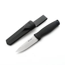Ніж Ganzo G806-BK фіксований Drop Point 8CR14 98 мм PP+TPR рукоять Зображення