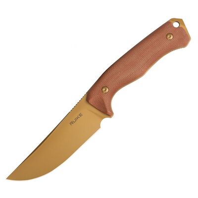 Нож Ruike F186-MN D2 с титановым покрытием, рукоять из микарты Изображение