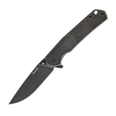 Ніж складаний Ruike P801-SB Black Limited Edition із Stonewash Зображення