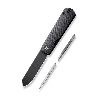 Ніж складаний Civivi Sendy Milled Black C21004B-2, Nitro-V, G10, Liner Lock Зображення