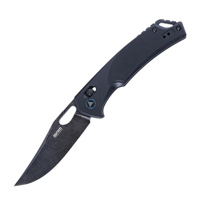 Нож складной SRM Retriever 9201-GB, сталь D2, черный G10 Изображение