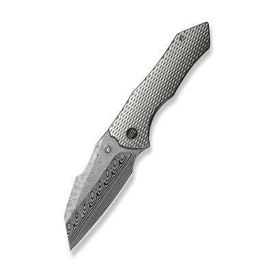 Ніж складаний Weknife High-Fin XL WE24010-DS1, дамаська сталь, титанове руківʼя, 207 мм Зображення